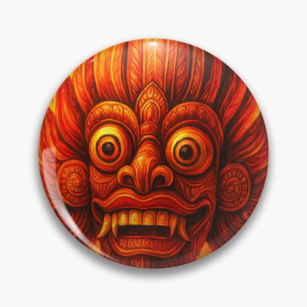 Item preview, Ceylon Luxe Collections – Gini Raksha (Fire Mask) Art designed and sold by Ceylon Luxe Collections.