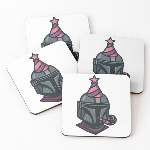 Item preview, Mando Helmet Birthday Party - Pink Purple designed and sold by retrofutured.