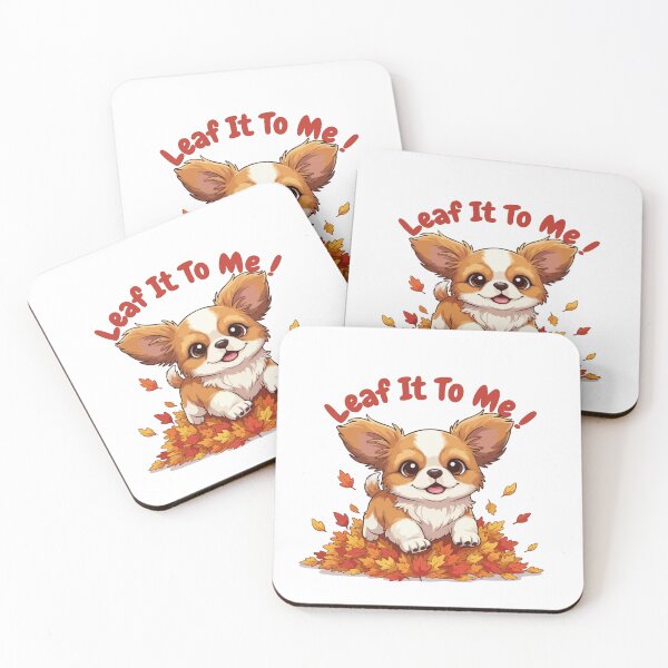 Item preview, Leaf It To Me Tibetan Spaniel Dog Running in Fall Leaves Cute Autumn designed and sold by The Real Life Symphony.