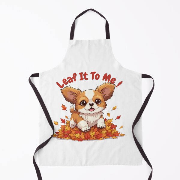 Item preview, Leaf It To Me Tibetan Spaniel Dog Running in Fall Leaves Cute Autumn designed and sold by The Real Life Symphony.