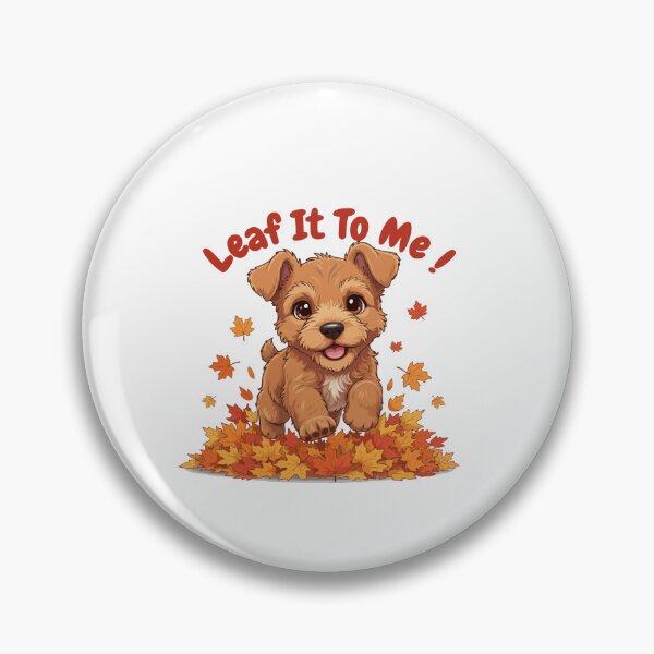 Artikelvorschau, Leaf It To Me Irish Terrier Hund läuft in Herbstblättern süßer Herbst entworfen und verkauft von The Real Life Symphony.