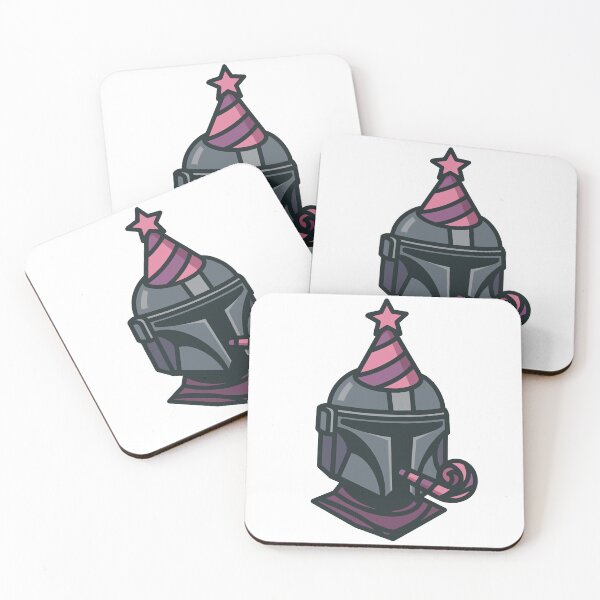Item preview, Mando Helmet Birthday Party - Pink Purple designed and sold by retrofutured.