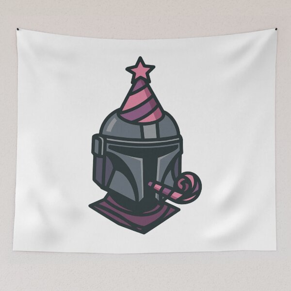 Item preview, Mando Helmet Birthday Party - Pink Purple designed and sold by retrofutured.