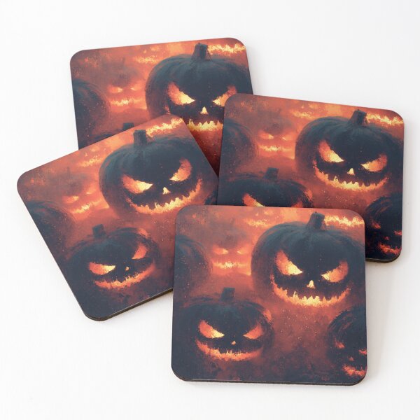 Item preview, Fiery Jack-o-Lantern Inferno - Glowing Pumpkin Firestorm designed and sold by The Artfiller.