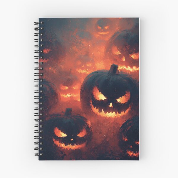 Item preview, Fiery Jack-o-Lantern Inferno - Glowing Pumpkin Firestorm designed and sold by The Artfiller.