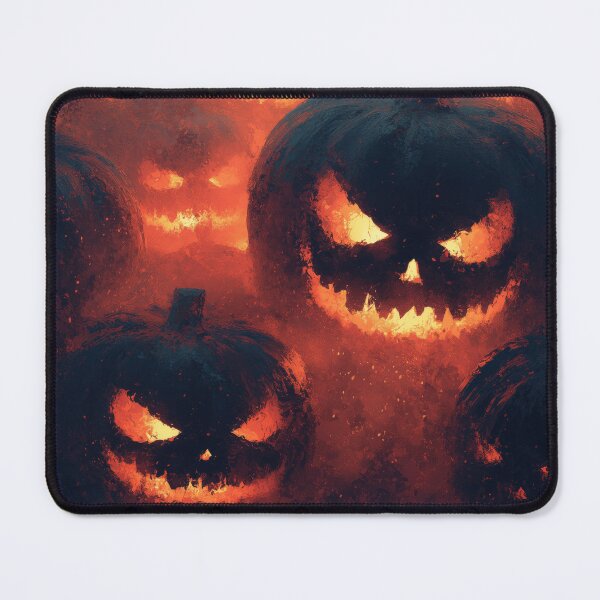 Item preview, Fiery Jack-o-Lantern Inferno - Glowing Pumpkin Firestorm designed and sold by The Artfiller.