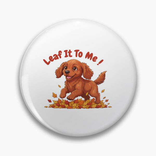 Item preview, Leaf It To Me Irish Setter Dog Running in Fall Leaves Cute Autumn designed and sold by The Real Life Symphony.