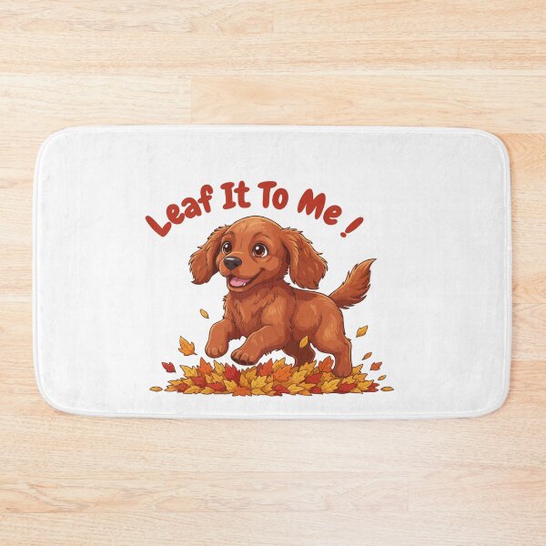 Item preview, Leaf It To Me Irish Setter Dog Running in Fall Leaves Cute Autumn designed and sold by The Real Life Symphony.