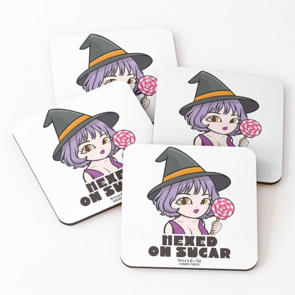 Item preview, Halloween Witch Lollipop Candy "Hexed on Sugar" Kawaii Girl Design designed and sold by P-L-Sardines.