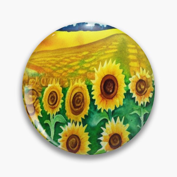 Item preview, Sunflower Field Folk Art designed and sold by nanriddle.