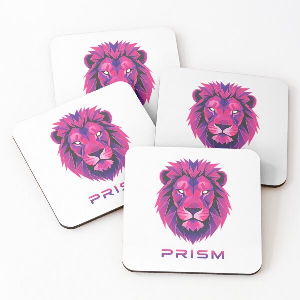 Item preview, Vibrant Geometric Lion Head T-Shirt Design | Purple & Pink Modern Art designed and sold by Kulpi6147.