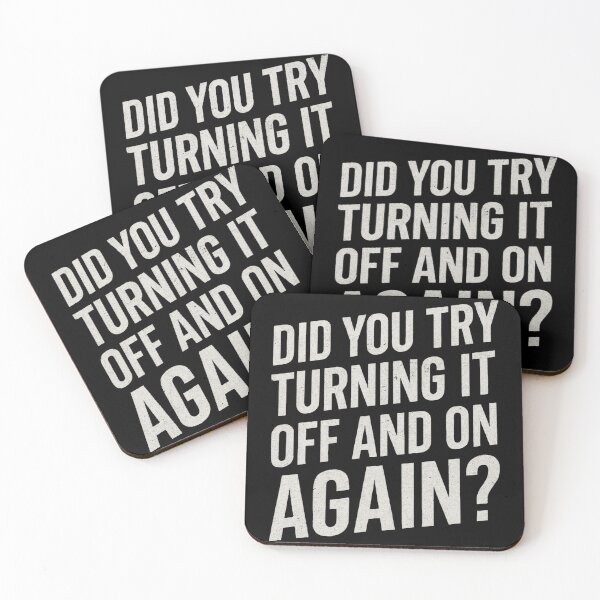 Item preview, Tech Support Humor - Did you try turning it off and on again? designed and sold by Jackson-Will.