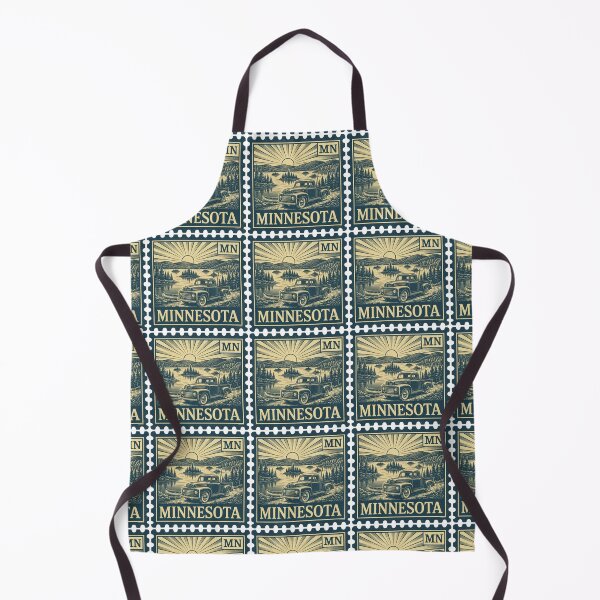 Item preview, Vintage Minnesota Stamp Design, Classic Truck & Lake Adventure designed and sold by Automotive Art by Greg.