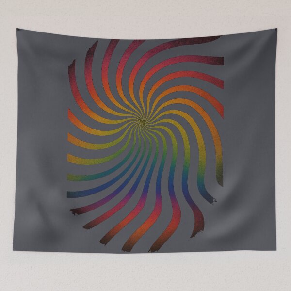 Item preview, Psychedelic Rainbow Swirl T-Shirt | Trippy Optical Illusion Tee | Colorful Retro Festival Rave Top | Vibrant 90s Aesthetic Unisex Graphic Shirt designed and sold by KDesignCrafts.