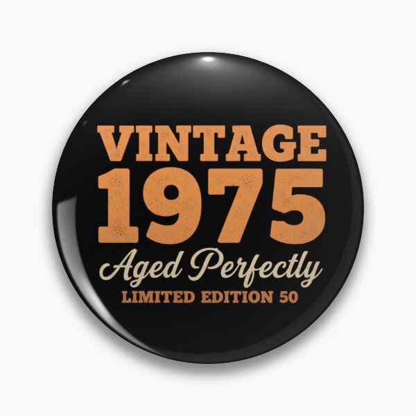 Item preview, Vintage 1975 Aged Perfectly Limited Edition | 50th Birthday Gift | Retro 70s Style Distressed Design designed and sold by svarupa.