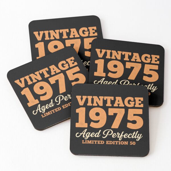 Item preview, Vintage 1975 Aged Perfectly Limited Edition | 50th Birthday Gift | Retro 70s Style Distressed Design designed and sold by svarupa.