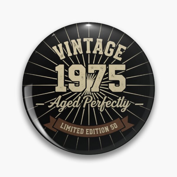 Item preview, Vintage 1975 Aged Perfectly Limited Edition | 50th Birthday Gift | Retro 70s Style Distressed Design designed and sold by svarupa.