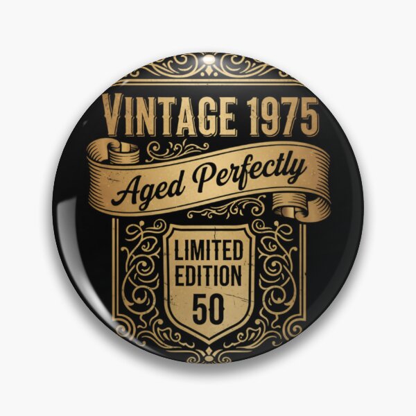 Item preview, Vintage 1975 Aged Perfectly Limited Edition | 50th Birthday Gift | Retro 70s Style Distressed Design designed and sold by svarupa.