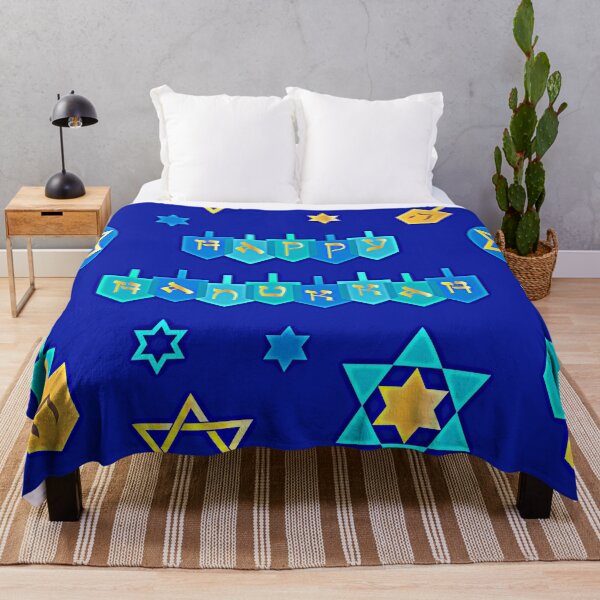 Item preview, Happy Hanukkah Banner with Star of David Pattern designed and sold by DEC02.