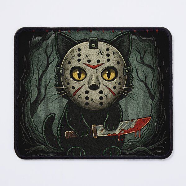 Item preview, Purr Purr Purr Hiss Hirs Hurs - Cat Halloween Horror grunge designed and sold by Imaginationbeyond.
