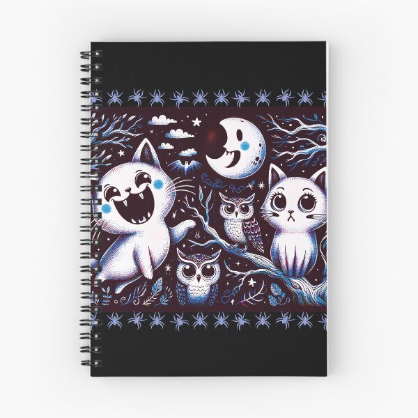 Item preview, Halloween Cat With Owls D4 In Solid Background designed and sold by HappyHavenStu.