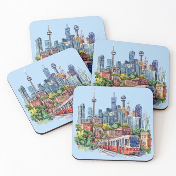 Item preview, Toronto Cityscape Colorfully designed and sold by JonnaHurmerinta.