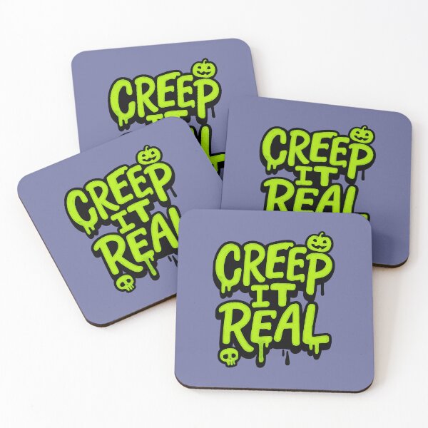 Item preview, Funny Halloween Slime Skull Design – “Creep It Real” Quote for Spooky Season Fans designed and sold by kakaworld.