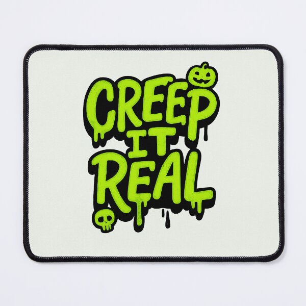 Item preview, Funny Halloween Slime Skull Design – “Creep It Real” Quote for Spooky Season Fans designed and sold by kakaworld.