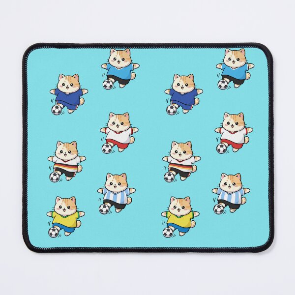 Item preview, Kawaii Goal Fever: Pack of 6 Soccer Kittens Playing National Teams | Cute Soccer Cat World Cup Design for Football Fans designed and sold by DibuHumor.