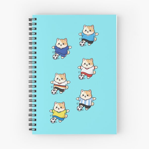 Item preview, Kawaii Goal Fever: Pack of 6 Soccer Kittens Playing National Teams | Cute Soccer Cat World Cup Design for Football Fans designed and sold by DibuHumor.
