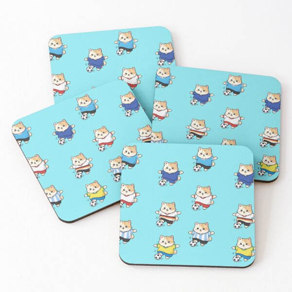 Item preview, Kawaii Goal Fever: Pack of 6 Soccer Kittens Playing National Teams | Cute Soccer Cat World Cup Design for Football Fans designed and sold by DibuHumor.