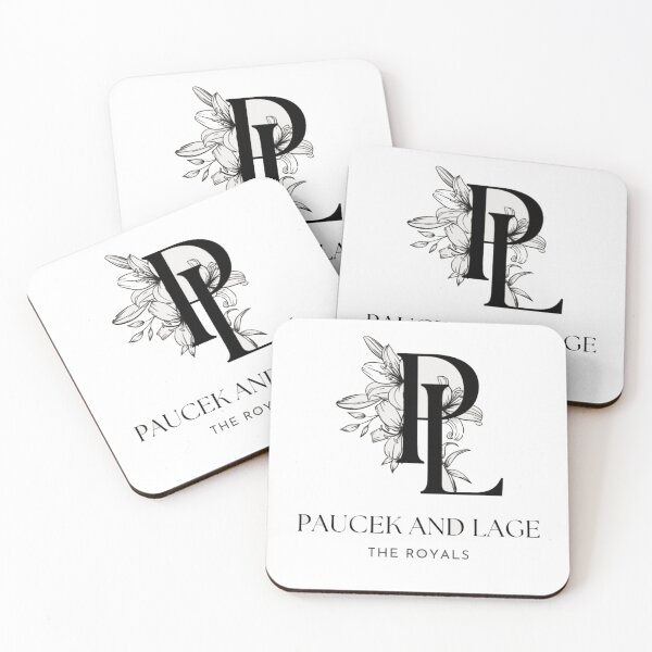 Item preview, Luxury Wedding Monogram PL Logo - Lily Flower Line Art Design designed and sold by GenZFashion000.
