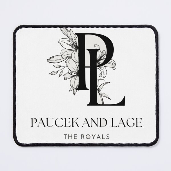 Item preview, Luxury Wedding Monogram PL Logo - Lily Flower Line Art Design designed and sold by GenZFashion000.