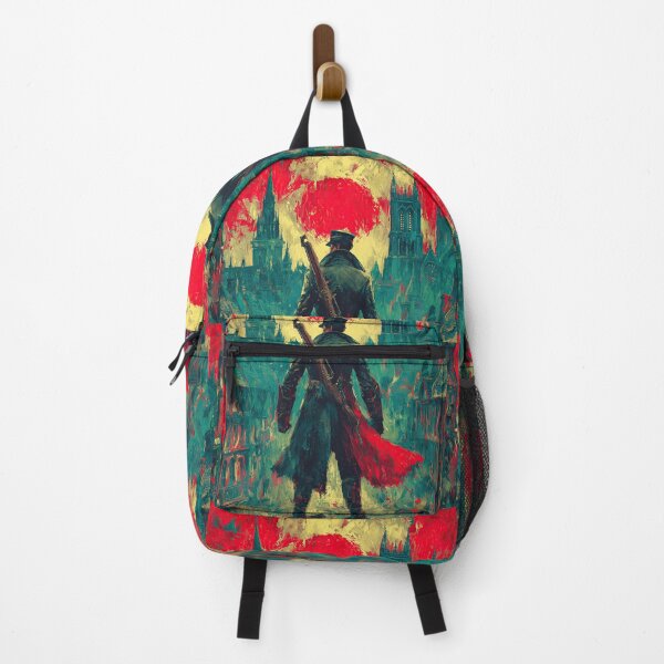 Item preview, A monster hunter in a gothic city under bloody sun. designed and sold by Piotrek0001.