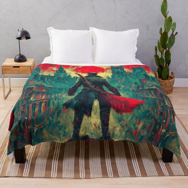 Item preview, A monster hunter in a gothic city under bloody sun. designed and sold by Piotrek0001.