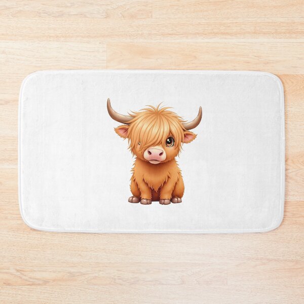 Item preview, Adorable Baby Highland Cow Calf with Fluffy Hair designed and sold by debbiedoodarday.