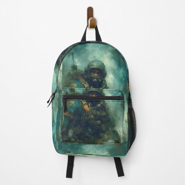 Item preview, Soldier in a helmet and mask emerges from fog. designed and sold by Piotrek0001.