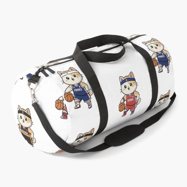 Item preview, Kawaii Basket: Pack of 6 Basketball Kittens from National Teams | Cute Basketball Cat Design for Basketball Fans and Lovers designed and sold by DibuHumor.