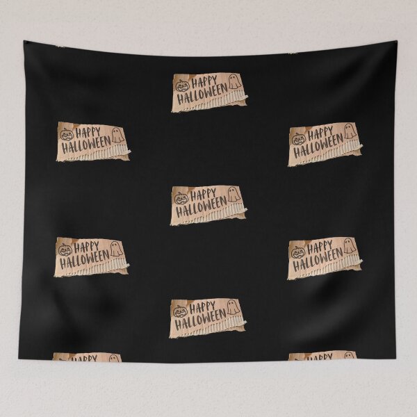 Item preview, Happy Halloween Hand Written 3D Art designed and sold by WHITE FLAME PRINTS.