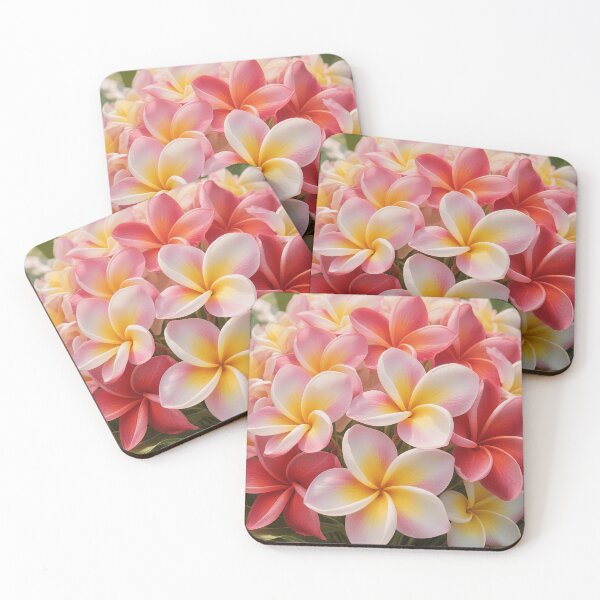Item preview, White Morning Dew on Vibrant Hawaiian Plumeria Petals Flower designed and sold by Star3NowForMe.