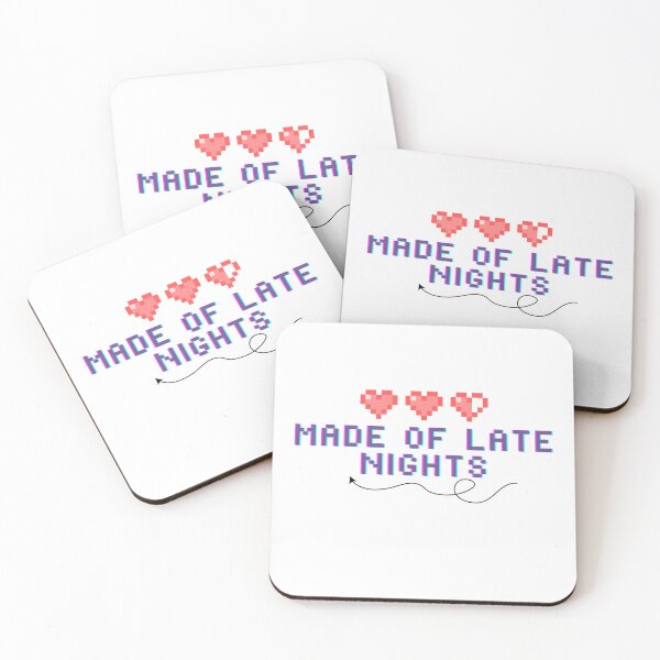 Item preview, Made of Late Nights | Retro Aesthetic Quote designed and sold by Prntscrn.