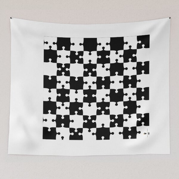 Item preview,  Puzzle Grid — Every Piece Belongs Black / White designed and sold by PawnShiftGoods.