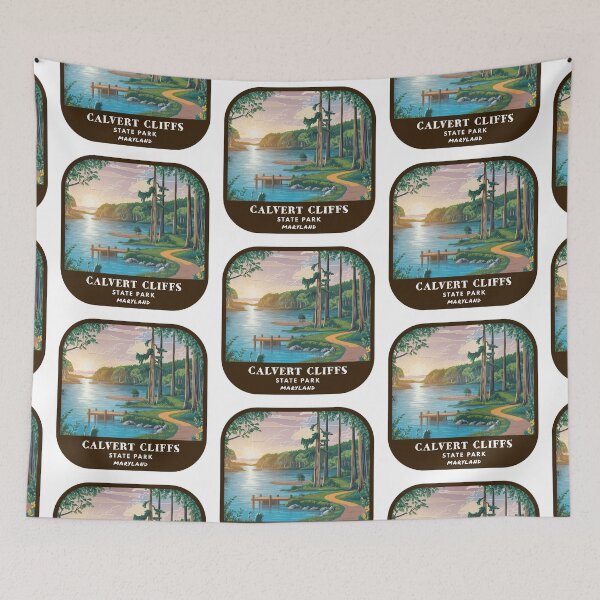 Item preview, Vintage Calvert Cliffs State Park (Maryland State Park) designed and sold by RabbitK.