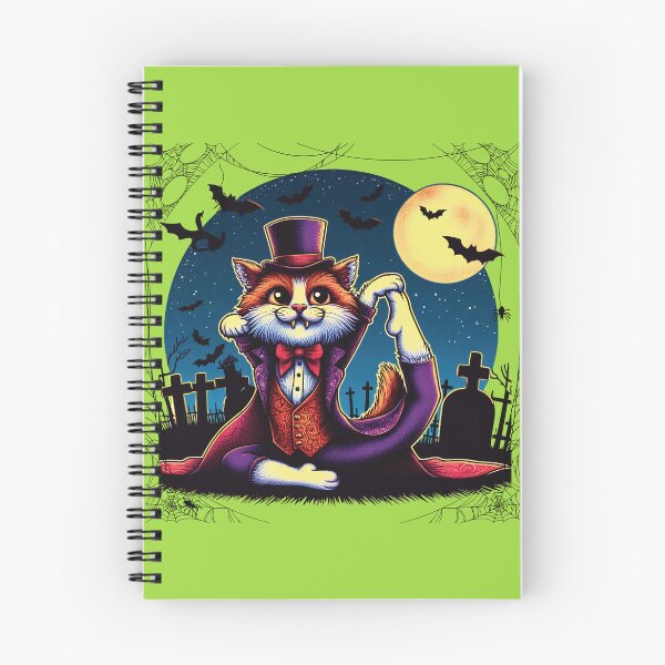 Item preview, Cat Halloween Yoga cba2 025 designed and sold by HappyHavenStu.