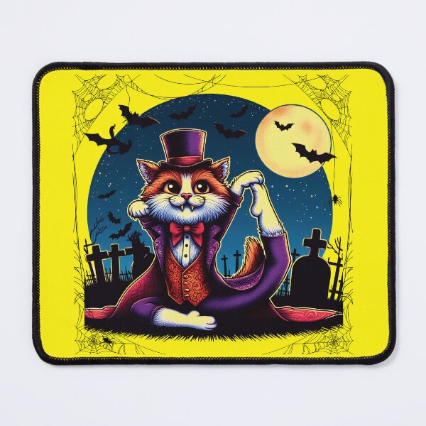 Item preview, Cat Halloween Yoga cba2 025 designed and sold by HappyHavenStu.