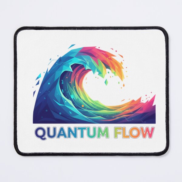 Item preview, "Quantum Flow" Geometric Wave Art | Abstract Vibrant Ocean Wave designed and sold by Kulpi6147.