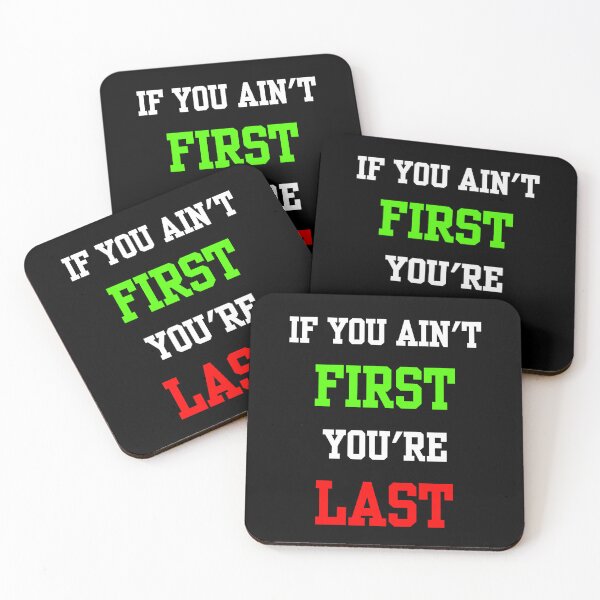 Item preview, If You Ain’t First You’re Last – Funny Racing Quote Gift for Motor Enthusiasts, Pit Crew Fans & Car Lovers, Perfect for Race Day or Birthday Party designed and sold by SlocifieShop.