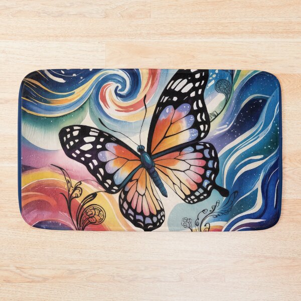 Item preview, Monarch Butterfly Colorful Watercolor Modern Art designed and sold by Big Bang Canvas.