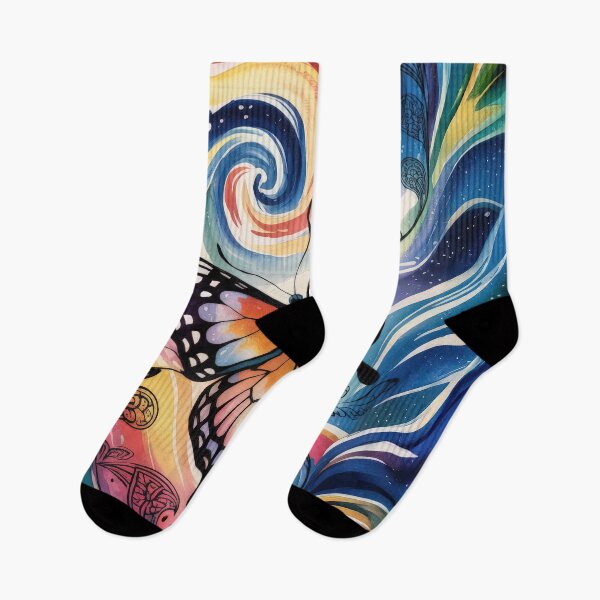 Item preview, Monarch Butterfly Colorful Watercolor Modern Art designed and sold by Big Bang Canvas.
