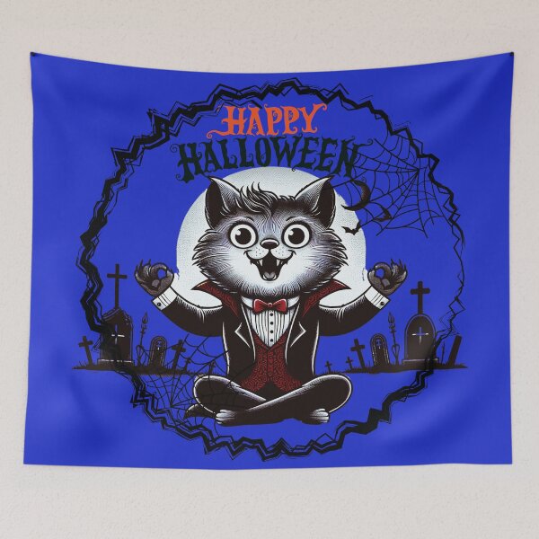 Item preview, Cat Halloween Mindfulness da7 025 designed and sold by HappyHavenStu.